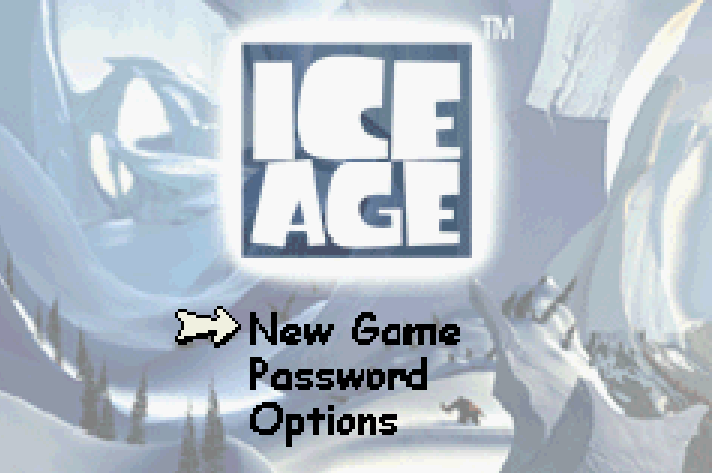 Ice Age Title Screen